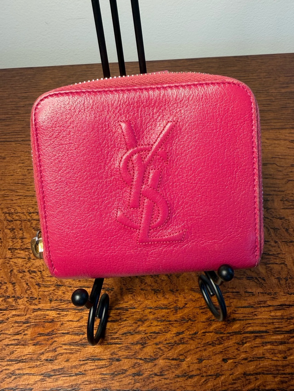 YSL Portefeuille Compact Zip Around Wallet w/COA